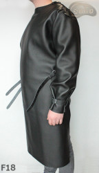 Tablier de protection avant en cuir F18 avec manches / boucher / soudeur / cuisinier / barbecue / serrurier