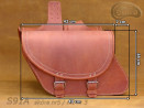 Leather Saddlebags S91 Orange *TO REQUEST*