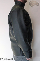 F19-Schweißerjacke aus Leder mit Klettverschluss