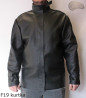 F19-Schweißerjacke aus Leder mit Klettverschluss