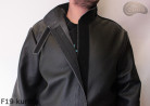 F19-Schweißerjacke aus Leder mit Klettverschluss