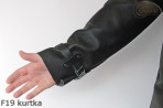 F19-Schweißerjacke aus Leder mit Klettverschluss