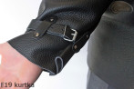 F19-Schweißerjacke aus Leder mit Klettverschluss