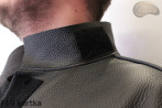 F19-Schweißerjacke aus Leder mit Klettverschluss