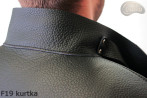 F19-Schweißerjacke aus Leder mit Klettverschluss
