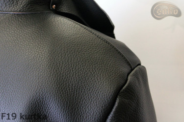 F19-Schweißerjacke aus Leder mit Klettverschluss