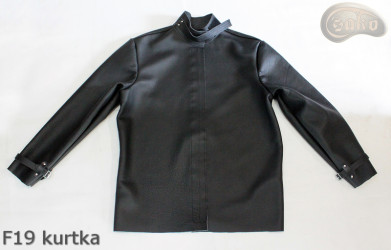 F19-Schweißerjacke aus Leder mit Klettverschluss