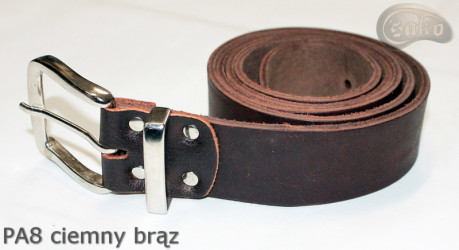 Ceinture de pantalon en cuir marron foncé PA8