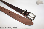 PA8 dark brown leather trouser belt