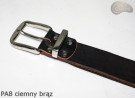 PA8 dark brown leather trouser belt