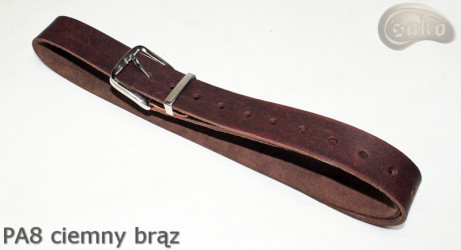 PA8 dark brown leather trouser belt