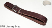 PA8 dark brown leather trouser belt