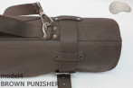 Knife bag / pouch BROWN COWHIDE LEATHER PUNISHER( model 4)