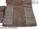 Knife bag / pouch BROWN COWHIDE LEATHER PUNISHER( model 4)