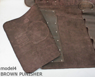 Knife bag / pouch BROWN COWHIDE LEATHER PUNISHER( model 4)