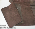 Knife bag / pouch BROWN COWHIDE LEATHER PUNISHER( model 4)