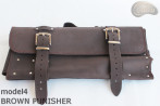 Knife bag / pouch BROWN COWHIDE LEATHER PUNISHER( model 4)