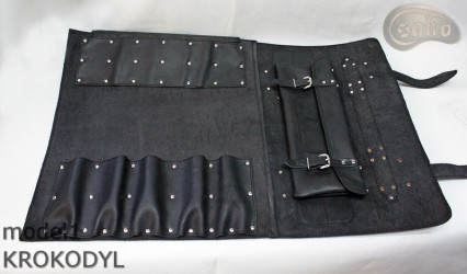 Sac à couteaux / pochette CROCODILE (modèle 1)