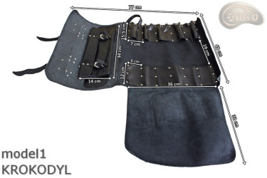 Sac à couteaux / pochette CROCODILE (modèle 1)