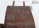 Knife bag / pouch BROWN COWHIDE LEATHER PUNISHER( model 4)