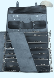Knife bag / pouch COGNAC ( model 2)