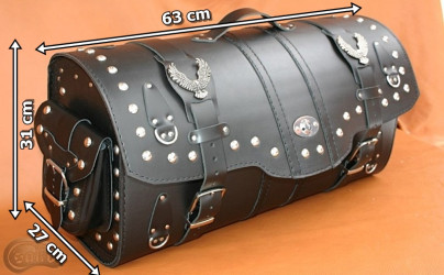 Roll Bag K292 with lock, pockets and overlays