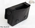Leather shoulder bag TR2 BLACK