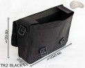 Leather shoulder bag TR2 BLACK
