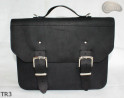 Leather shoulder bag TR3