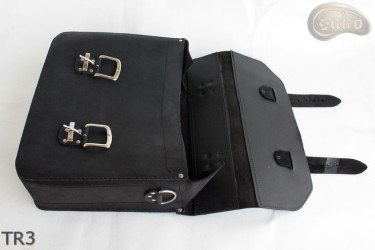 Leather shoulder bag TR3