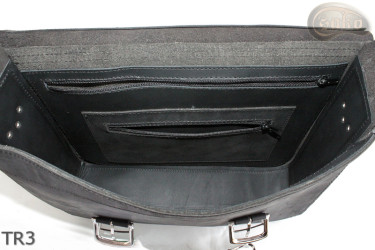 Leather shoulder bag TR3