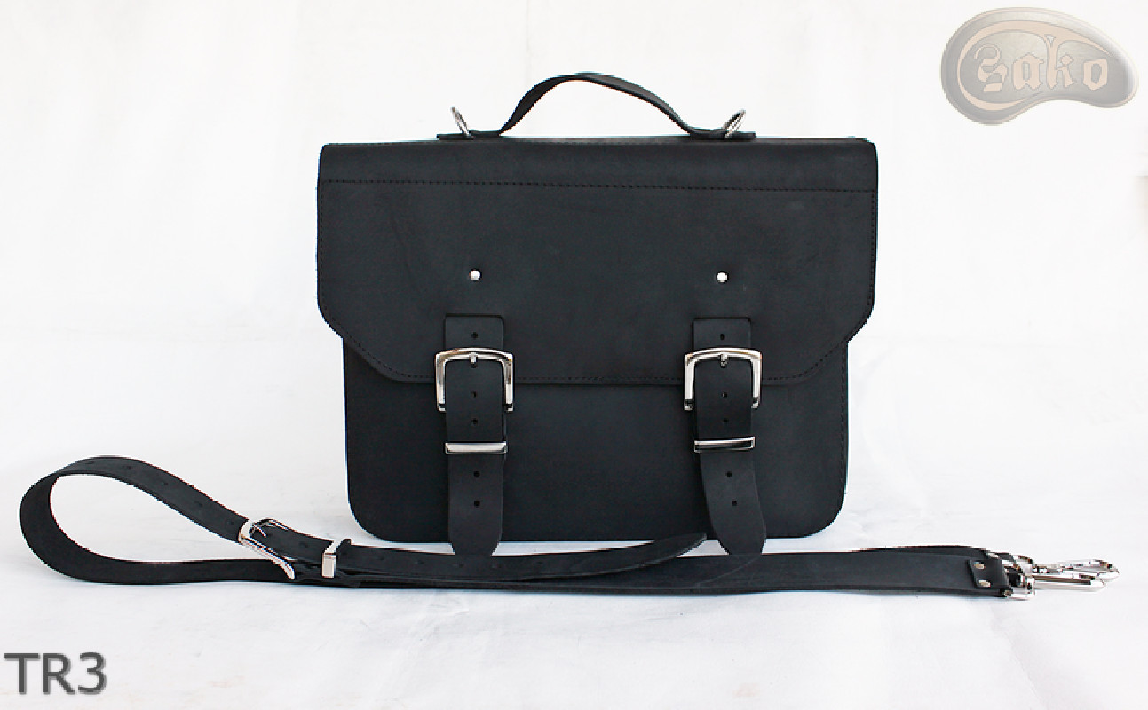Leather shoulder bag TR3