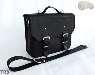 Leather shoulder bag TR3