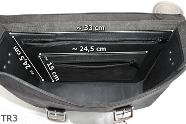 Leather shoulder bag TR3