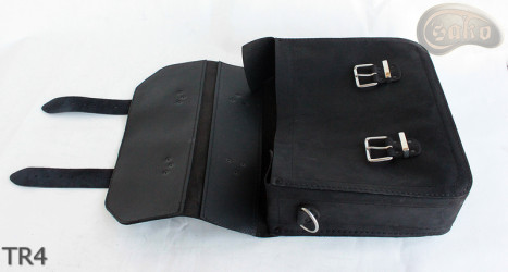 Leather shoulder bag TR4