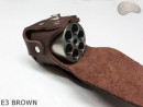 E3 BRAUNER6 Holsterbezug für die Trommel des Revolvers vom Kaliber Remington 44 COLT1860