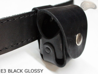 E3 BLACK GLOSSY Holsterbezug für die Trommel des Revolvers vom Kaliber Remington 44 COLT1860