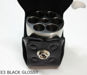 E3 BLACK GLOSSY Holsterbezug für die Trommel des Revolvers vom Kaliber Remington 44 COLT1860