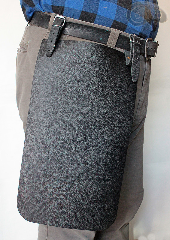 Protège-cuisses en cuir pour ceinture de pantalon