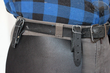 Protège-cuisses en cuir pour ceinture de pantalon