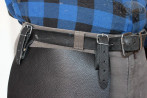 Protège-cuisses en cuir pour ceinture de pantalon