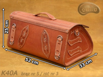 Coffre Moto K40 ORANGE  *Sur demande*