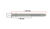 PA10 W&ROGERS-Hosengürtel aus Leder mit Metallspitze
