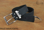 PA10 W&ROGERS-Hosengürtel aus Leder mit Metallspitze