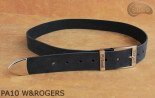 PA10 W&ROGERS-Hosengürtel aus Leder mit Metallspitze