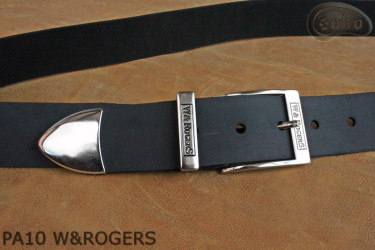 PA10 W&ROGERS-Hosengürtel aus Leder mit Metallspitze