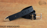 PA10 W&ROGERS-Hosengürtel aus Leder mit Metallspitze