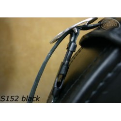 LEATHER SADDLEBAGS S152 BLACK