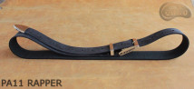 PA11 RAPPER Leather trouser belt with metal tip