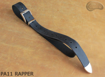 PA11 RAPPER -Hosengürtel aus Leder mit Metallspitze